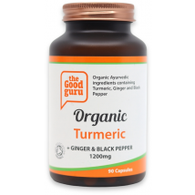The Good Guru Organic Turmeric, Ginger + Black Pepper 90 Capsules