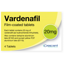 Vardenafil Crescent 20mg 4 Tablets