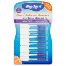 Wisdom Clean Between Interdental Large Brushes 20 Pack