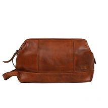 Bear Design   Oliver  Leren toilettas  Cognac