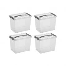 Sunware  Q-line  Opbergbox  9L  4-delig  Grijs