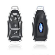 Dutch Shield  Sleutelhoesje  Ford zwart K3  Zwart-Zilver