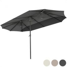 Lifegoods  Dubbele Parasol  270x460cm  Grijs
