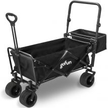 Gofun  Bolderkar XXL  150L  Opvouwbaar  Zwart