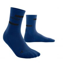 Cep  Run Mid-Cut Compressie Sokken Dames  Donker Blauw