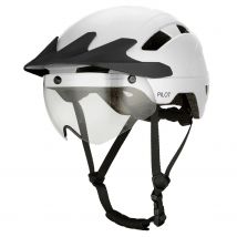 Go-off  PILOT fietshelm met regencap  Wit