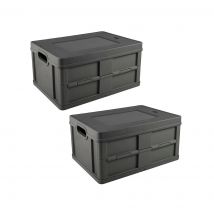 Sunware  Square  Gesloten vouwkrat  32L  2-delig  Antraciet