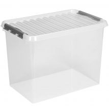 Sunware  Q-line  Opbergbox  72L transparant/grijs  Grijs