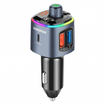 Wegman  Bluetooth FM Transmitter Carkit USB C  Zwart