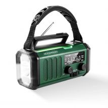 Noodradio ® Solar Powerbank 10.000 mAh  Groen