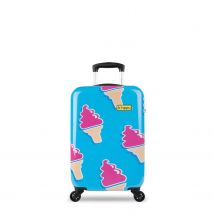 Bhppy  Print  Handbagage Koffer  53cm  Lichtblauw