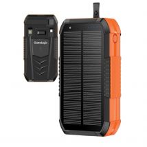 Gastrologix.  Solar Powerbank Incl. Handslinger 50.000mAh  Oranje  Zwart