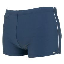 Schiesser   Rits Zwemboxer Retro  Heren  Houtskool Zwart