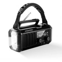 Noodradio ® Solar Powerbank 10.000 mAh  Zwart