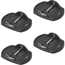 Campout  Stabilisatievoeten Set  4 stuks  Zwart