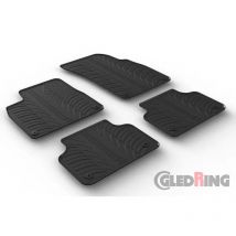 Gledring Audi Q7 6/2015 & Q8 5/2018  Rubbermatten  Zwart