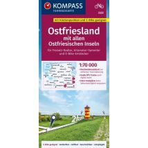 Kompass fietskaart 3322 Ostfriesland