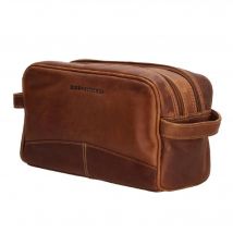 Hide & Stitches  Hide&Stitches  Japura  Leren toilettas  Cognac