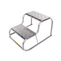 Milenco  opstap Aluminium Original Double  Zilver