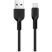 Hoco   USB A naar Micro-USB Kabel  2 Meter  Zwart