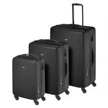 Princess Traveller  PT01 Set  Driedelige kofferset  SML  Zwart