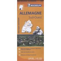 Wegenkaart Duitsland – zuid west – 545 – Michelin
