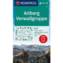 Kompass wandelkaart 33 Arlberg Verwallgruppe