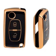 Dutch Shield  Sleutelhoesje  Citroën goud D2  Zwart-Goud