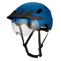 Go-off  PILOT fietshelm met regencap  Donker Blauw