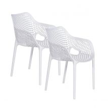 Garden Impressions Air XL 2 st Tuinstoel   Wit