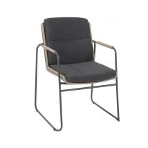 Taste By 4 Seasons Parma taupe Tuinstoel   Antraciet