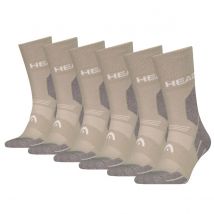Head   All Climates  6 paar  Wandelsokken  Taupe