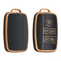 Dutch Shield  Sleutelhoesje  Jaguar goud A5  Zwart-Goud