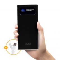 R2B  Powerbank 10000 mAh  Snellader  Zwart