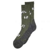 Alfredo Gonzales  Merino Wandelsokken Cows  Unisex  Donker Grijs