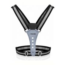 Craved  Hardloopvest LED  Oplaadbaar  Grijs