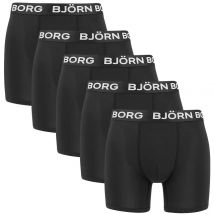 Björn Borg  Performance 5-Pack Boxers  Heren  Zwart
