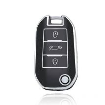 Dutch Shield  Sleutelhoesje  Citroën zwart A3  Zwart-Zilver