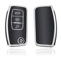 Dutch Shield  Sleutelhoesje  Ford zwart G3  Zwart-Zilver