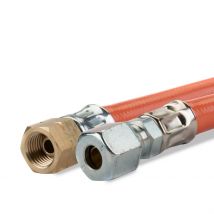 Gimeg  gasslang pvc 1/4 inch links X 6/8 mm 3m  Oranje