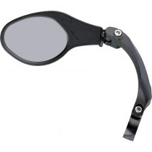 MIRAGE  spiegel Uno draaibaar+klem  Zwart