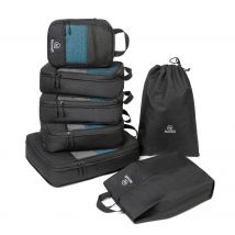 NovaQ  Packing Cubes met Compressierits  Zwart