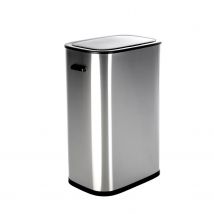 Qlt No Less  QLT Prullenbak met Sensor  55 Liter  Grijs