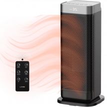 Luvego   Elektrische Kachel  Afstandsbediening  Zwart