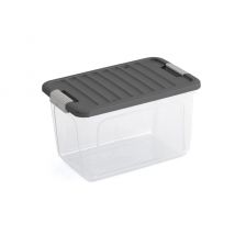 Kis  W Opbergbox S  15L  transparant/grijs