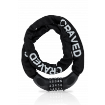 Craved  Fietsslot City  Cijferslot  100cm  Zwart