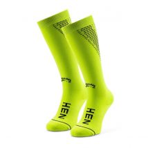 Hen Sportsgear  Compressiesokken  2 paar  Fluor Geel