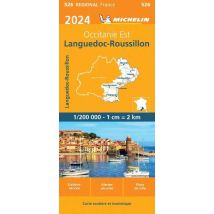 Michelin  Wegenkaart 526 Languedoc-Roussillon 2024  Diversen
