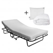 Troonz  Campingbed Napoli  90 x 200  Set  Zwart