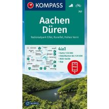 KOMPASS wandelkaart 757 Aachen - Düren